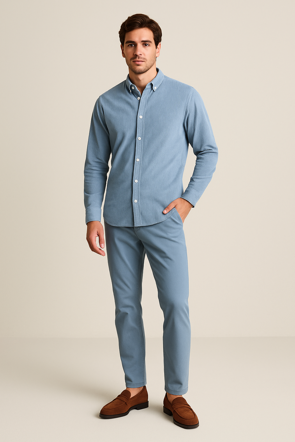 Adrien Mocassins Homme – Loafers en Suède, Style Casual