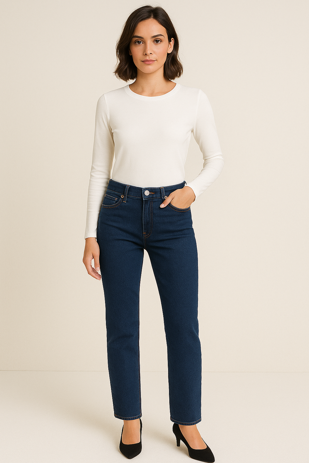 Carolina Jean Classique Droit – Intemporel, Confortable et Polyvalent